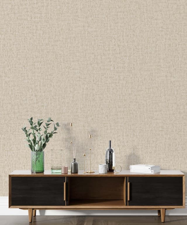Woven Grid Elegance Wallpaper