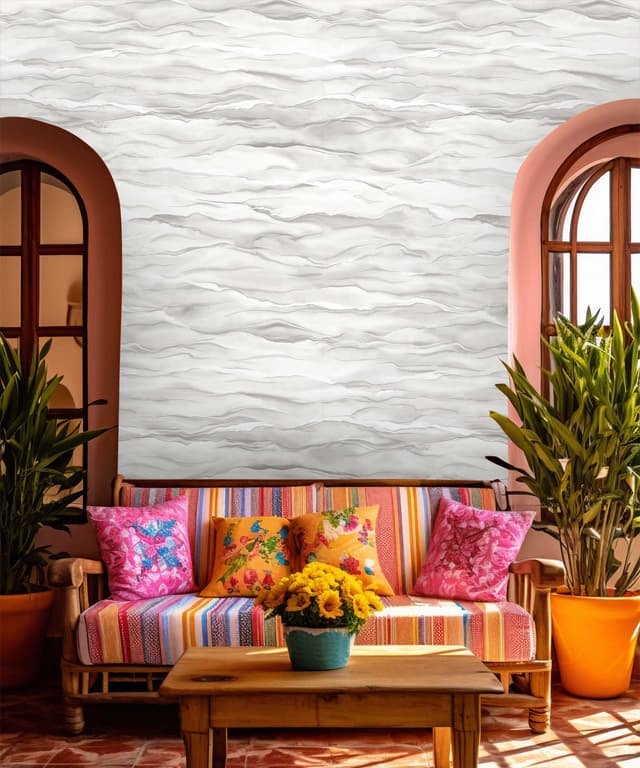 Rippled Flow Texture Wallpaper