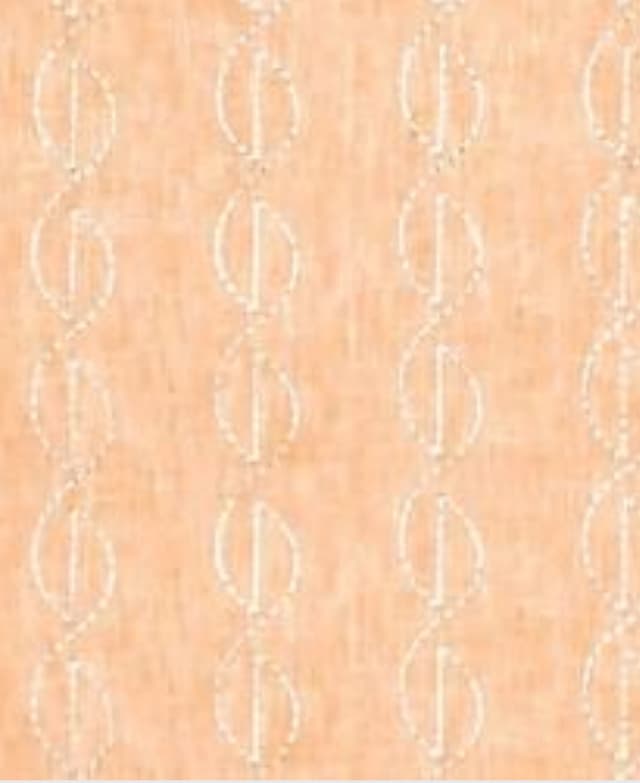 Peach Whirl Embroidered Drapes