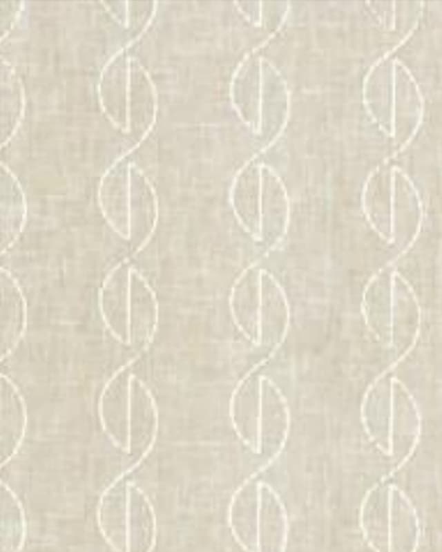 Ivory Loop Embroidered Drapes