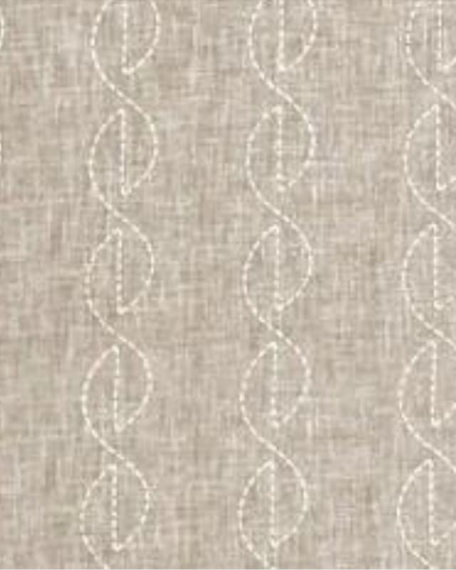 Beige Whisper Embroidery Drapes