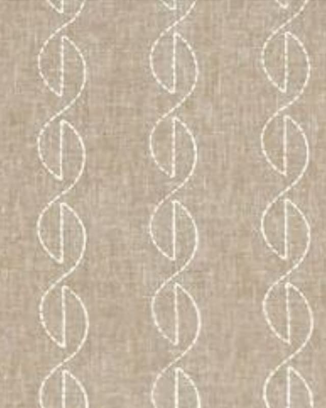 Earth Sand Embroidery Drapes
