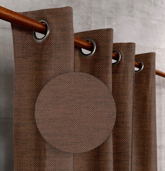 Burnt Cedar Textured Drapes