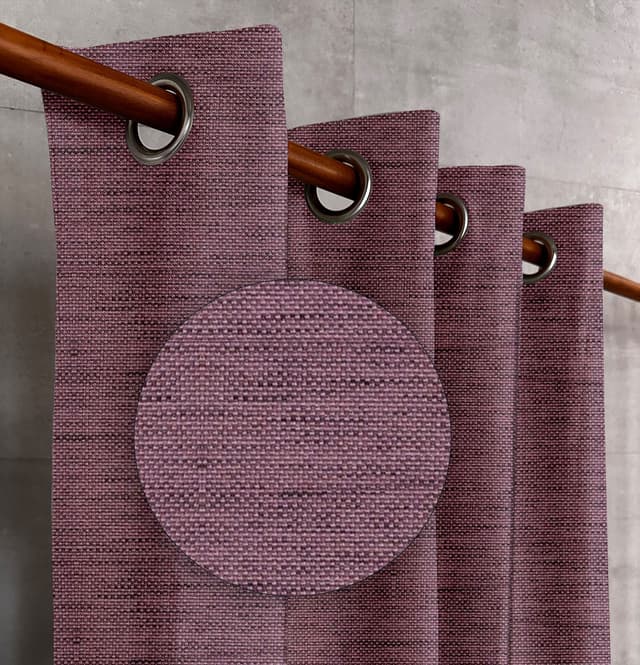 Orchid Plum Textured Drapes