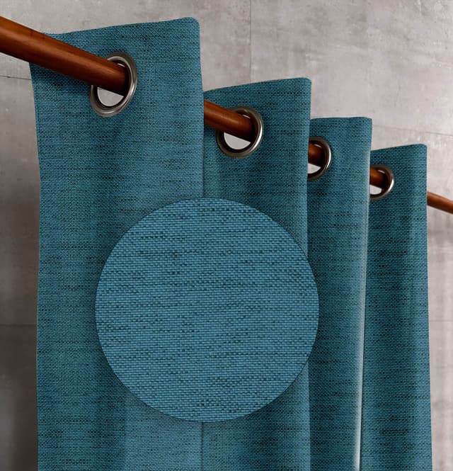Teal Bay Textured Drapes