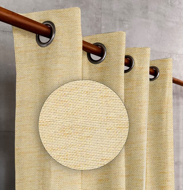 Amber Thread Textured Drapes