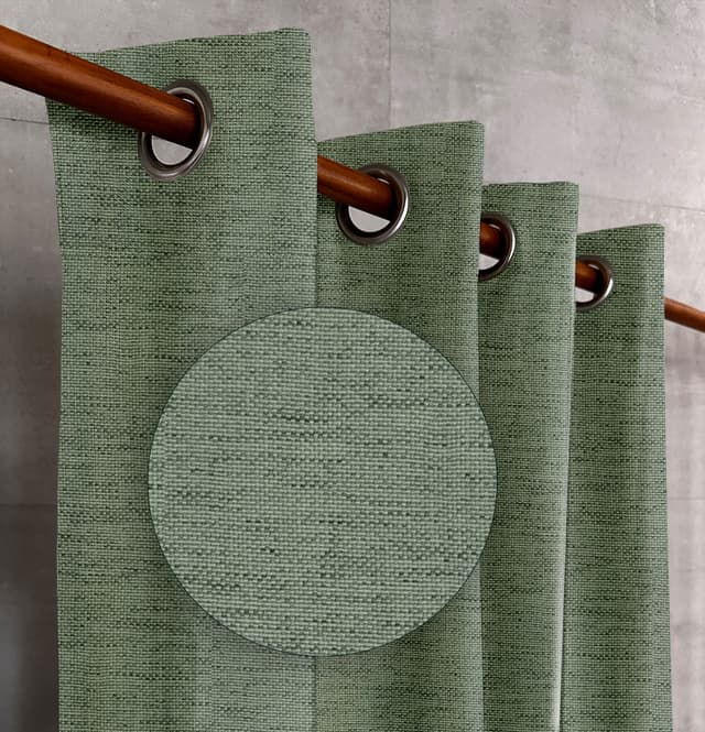Slate Blue Textured Drapes
