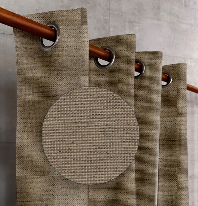 Mocha Earth Textured Drapes
