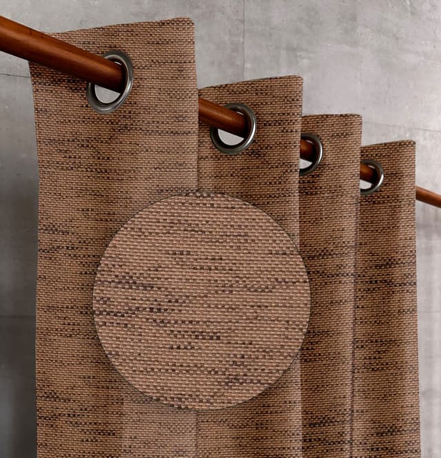 Cocoa Bark Textured Drapes