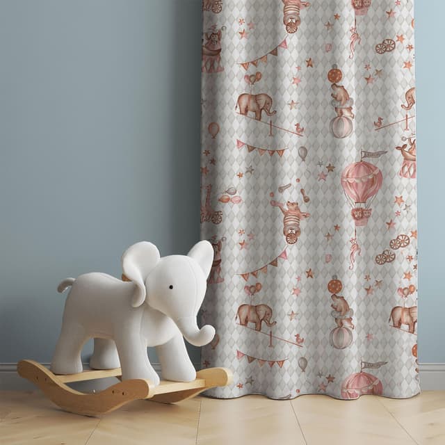 Circus Parade Cotton Curtain