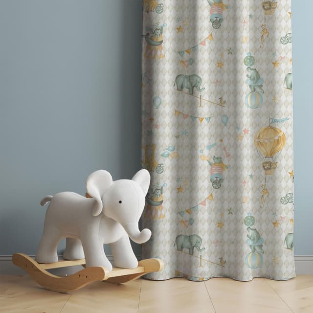 Circus Dreams Cotton Curtain