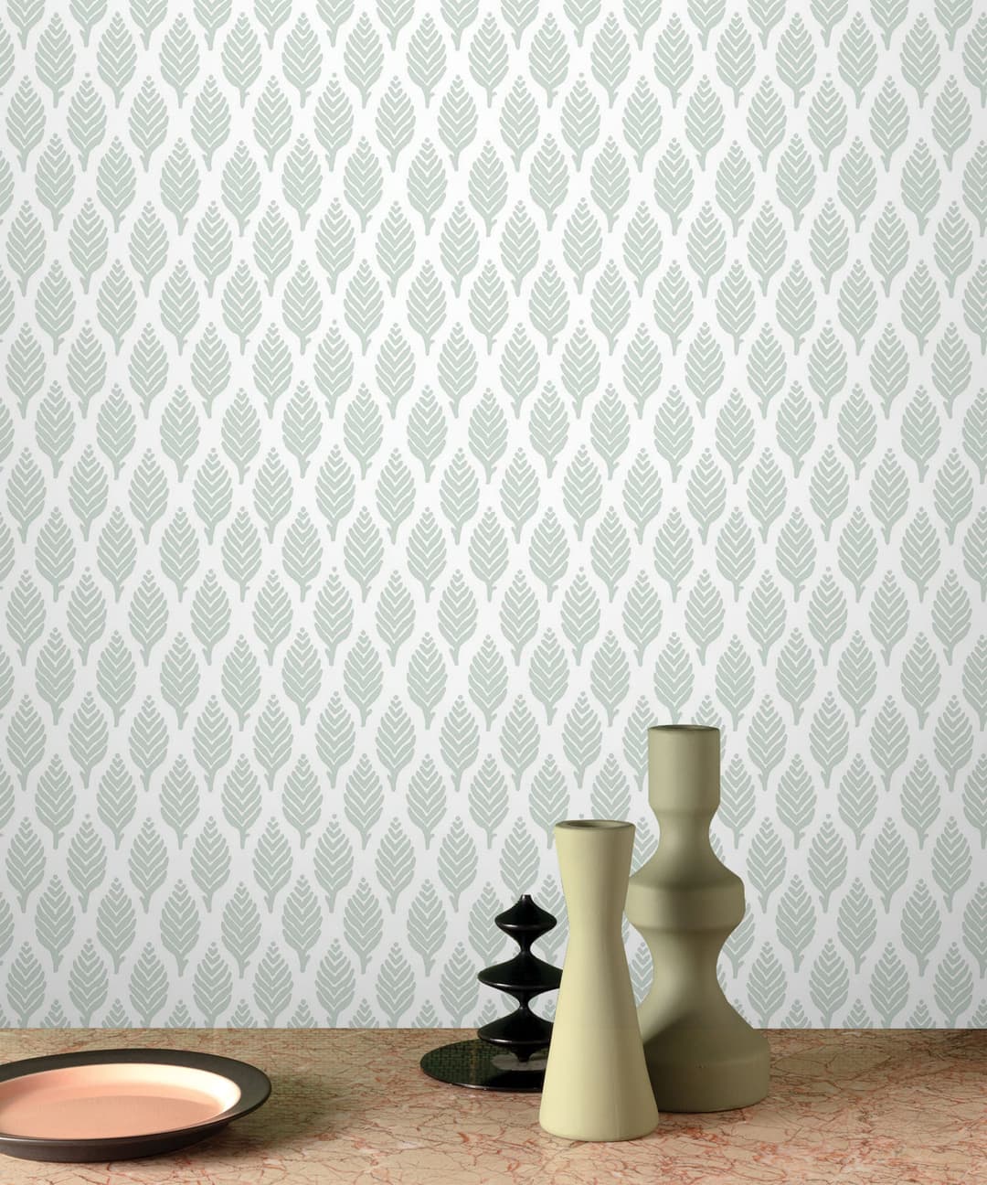 Sage Mist Leaf Whisper Wallpaper