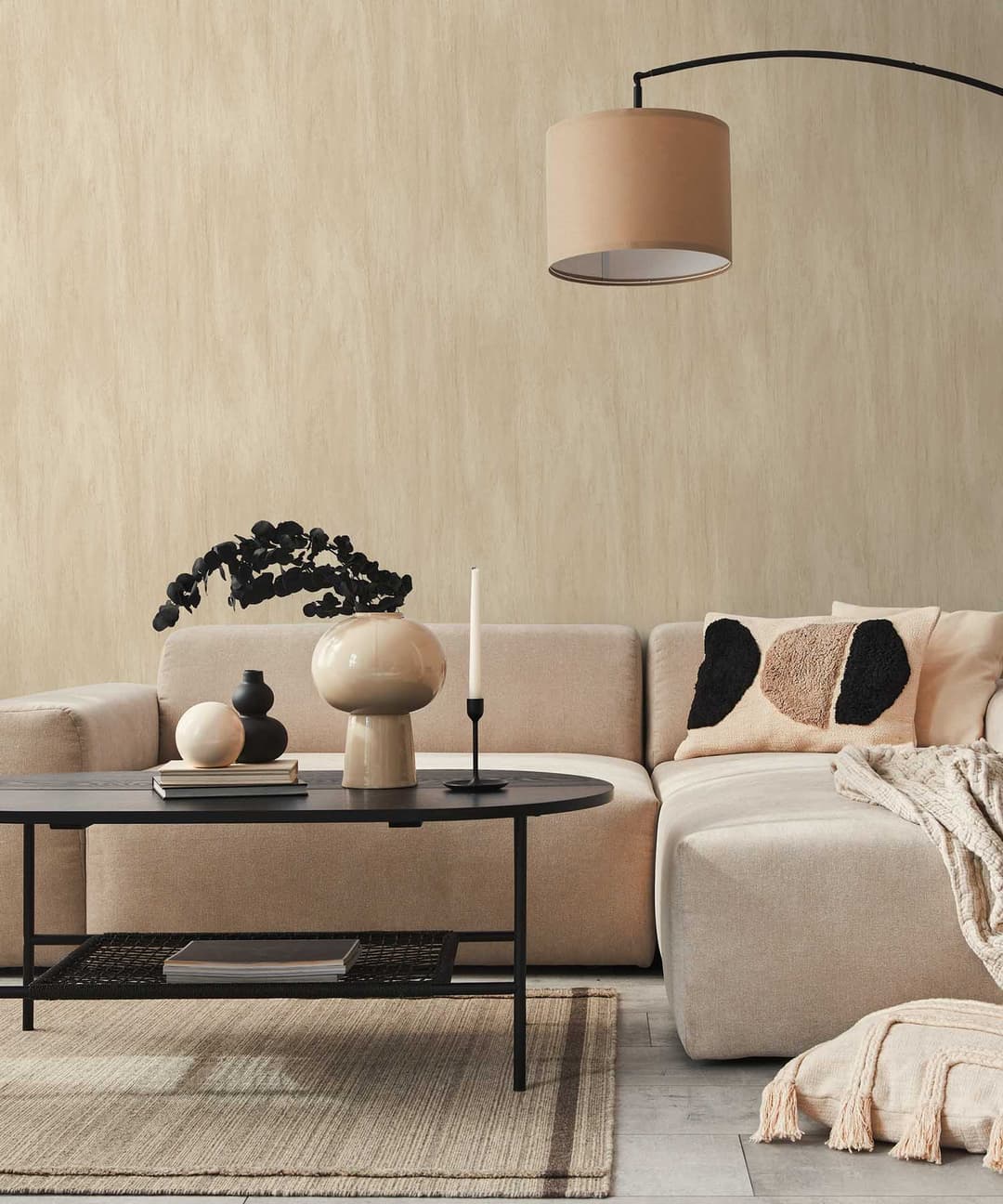 Natural Oak Grain Wallpaper