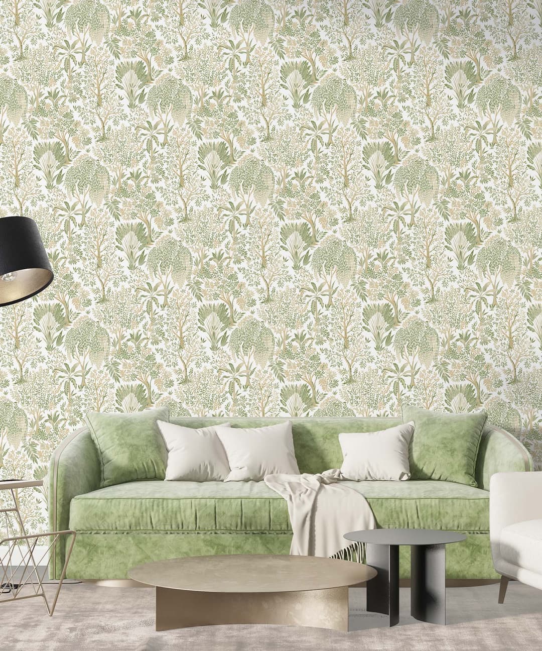 Leafy Garden View Wallpaper