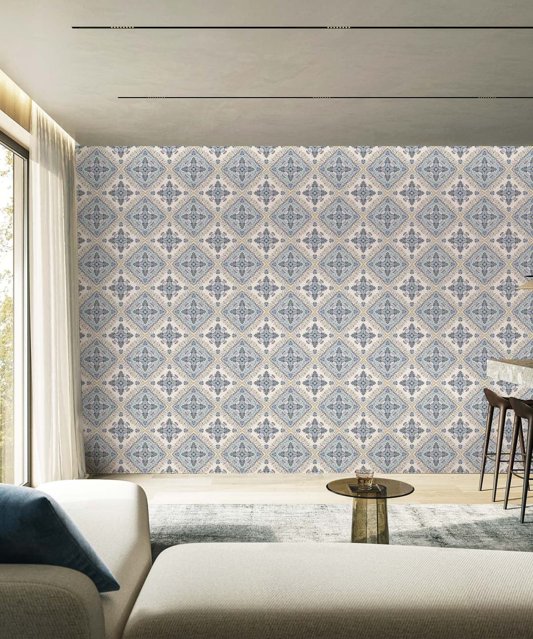 Blue Tile Bloom