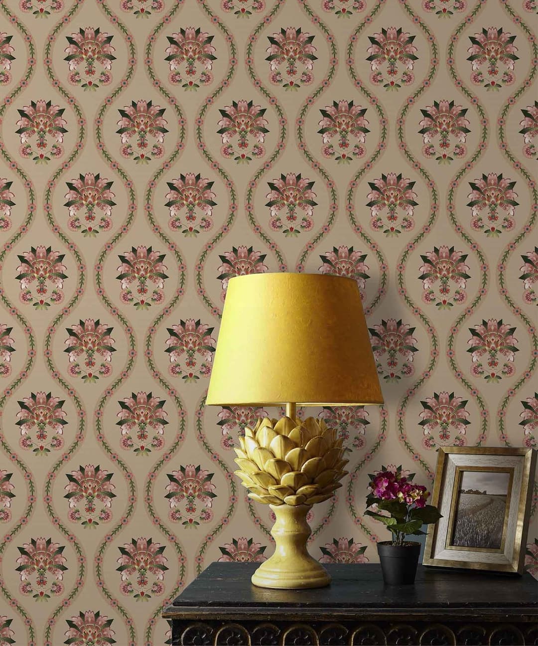 Rosewood Bloom Whisper Wallpaper