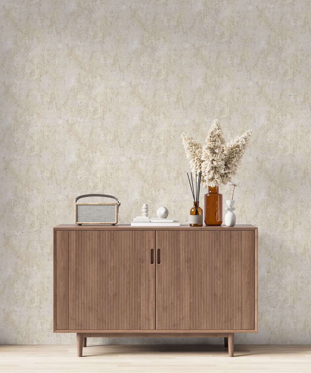 Dust Beige Patina Wallpaper
