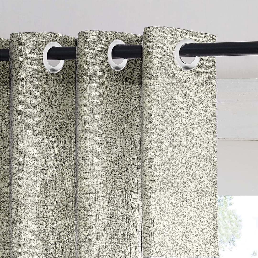 Mauve Vine Sheer Curtain