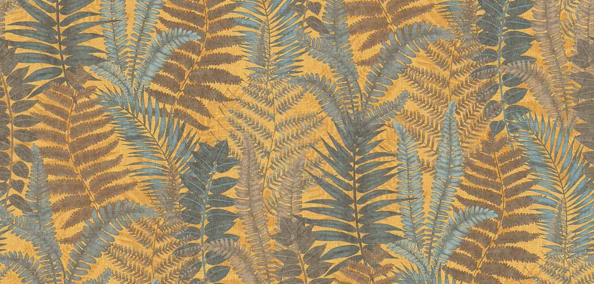 Golden Harvest Fern Wallpaper