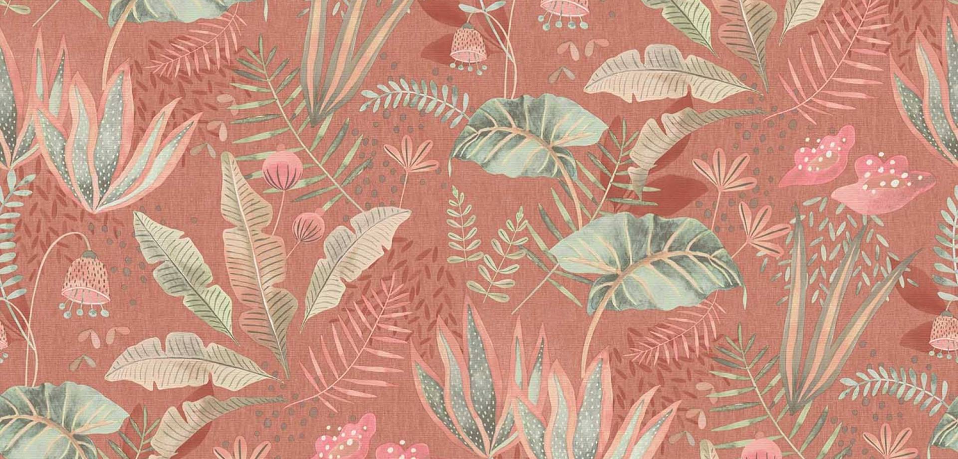 Terracotta Bloom Wallpaper