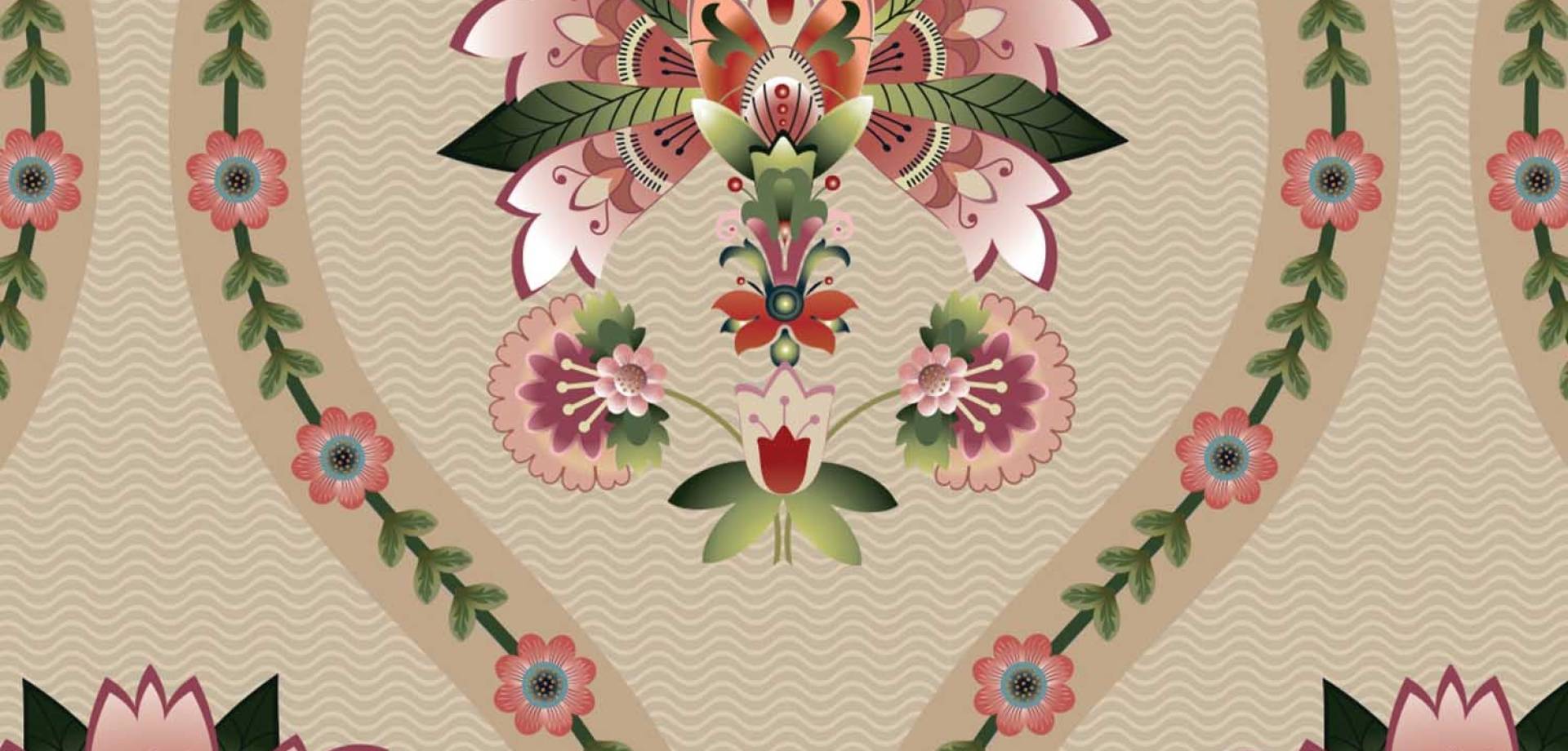 Rosewood Bloom Whisper Wallpaper