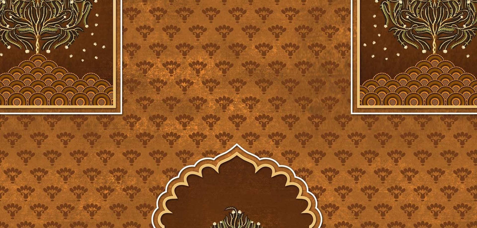 Amber Arch Harmony Wallpaper