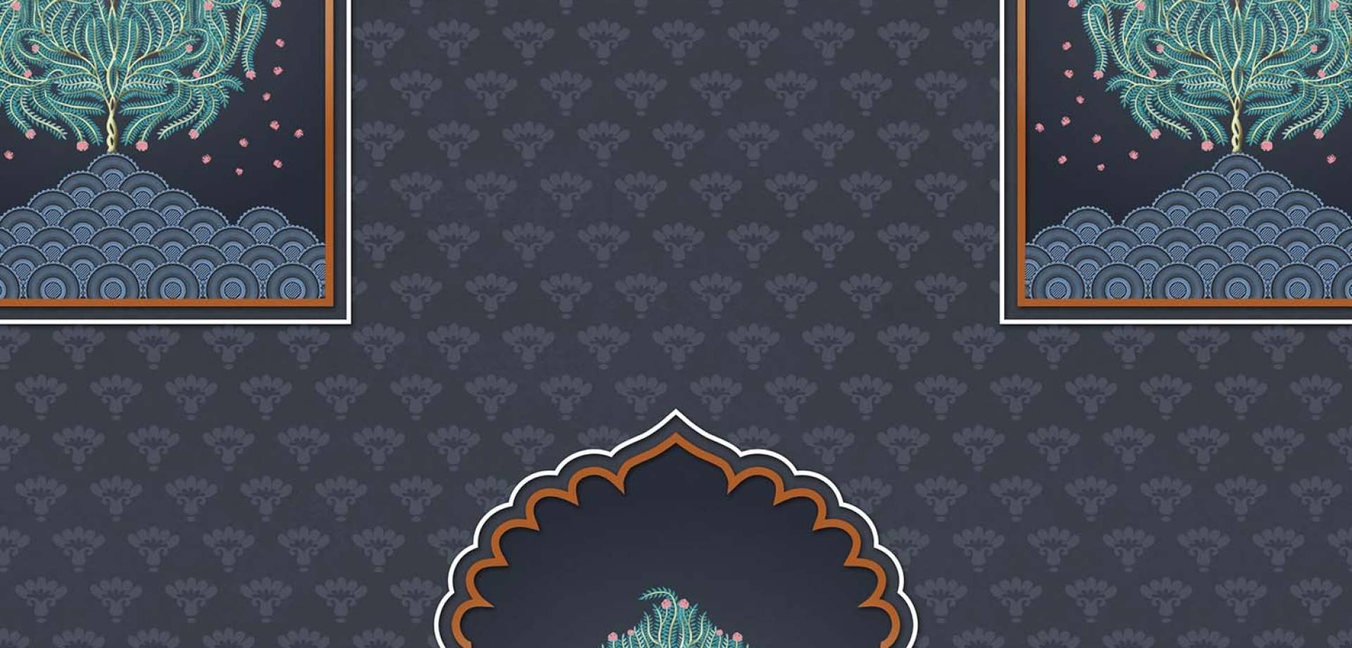 Midnight Arch Bloom Wallpaper