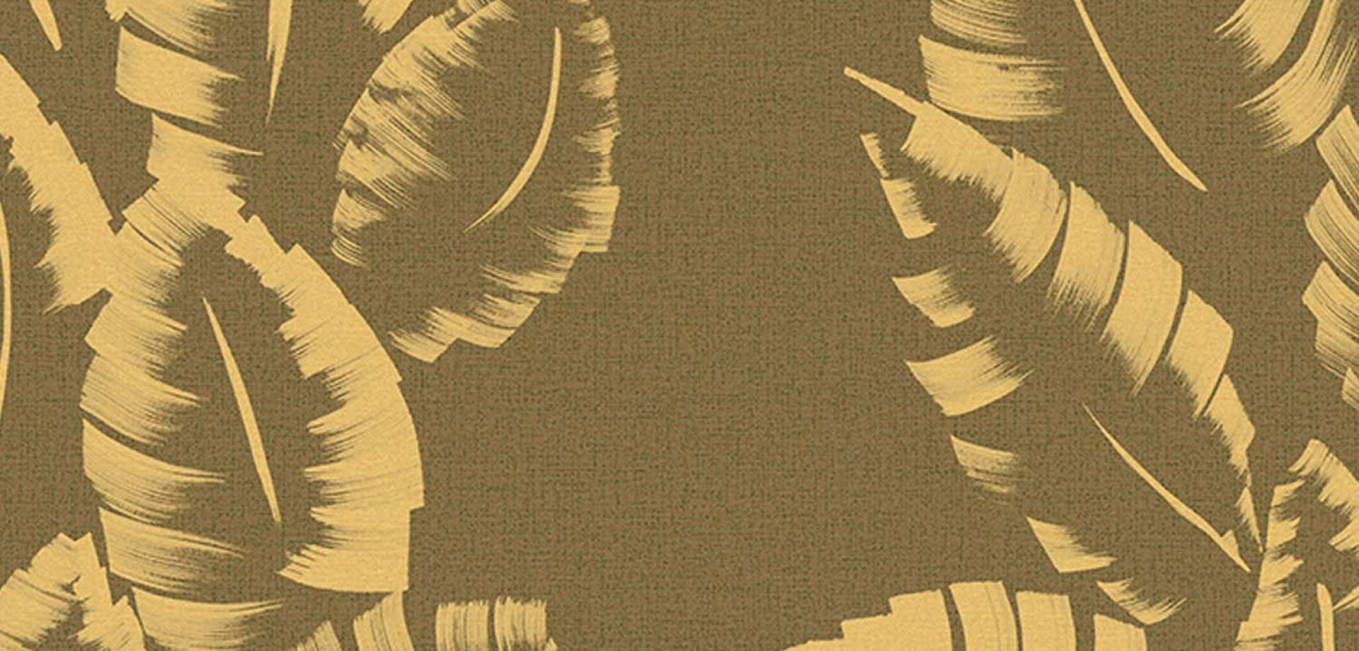 Olive Gold Palm Wallpaper