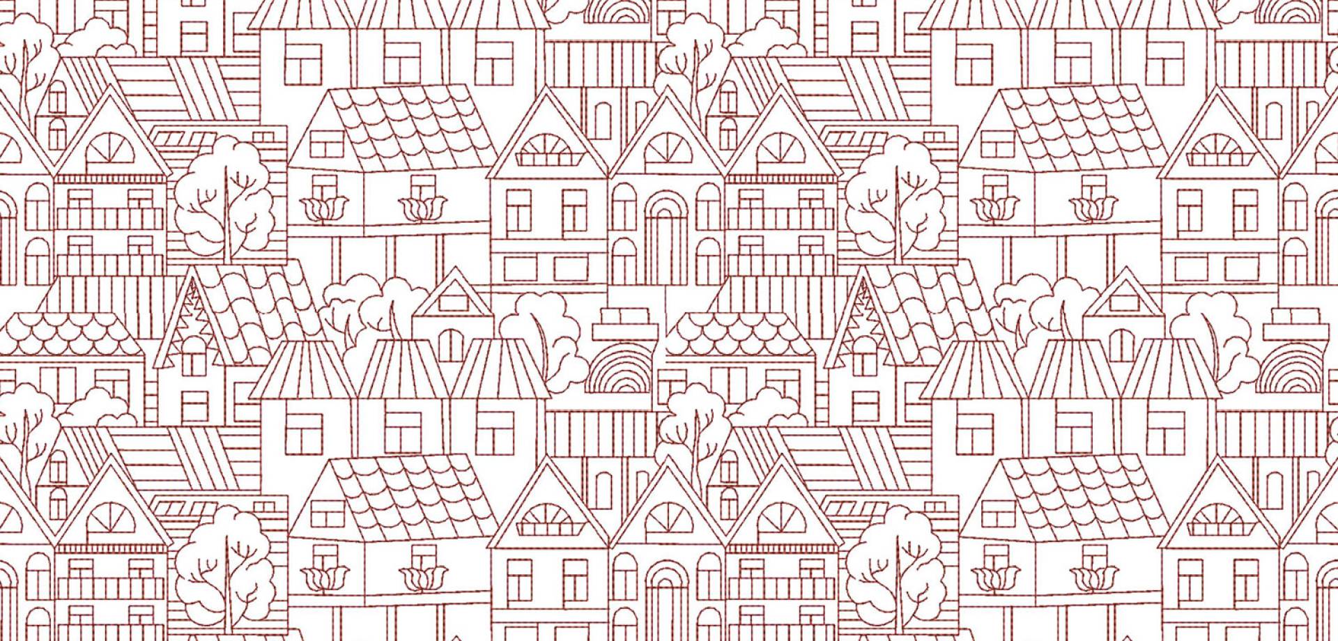Townscape Charm Sheer Curtain