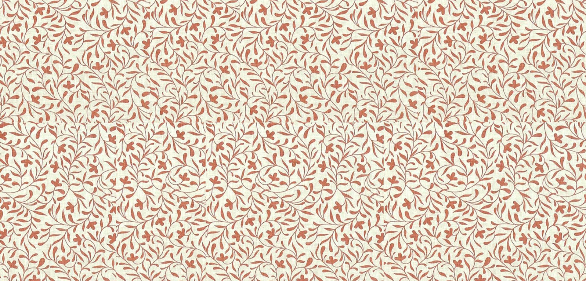 Terracotta Fern Flow Curtain