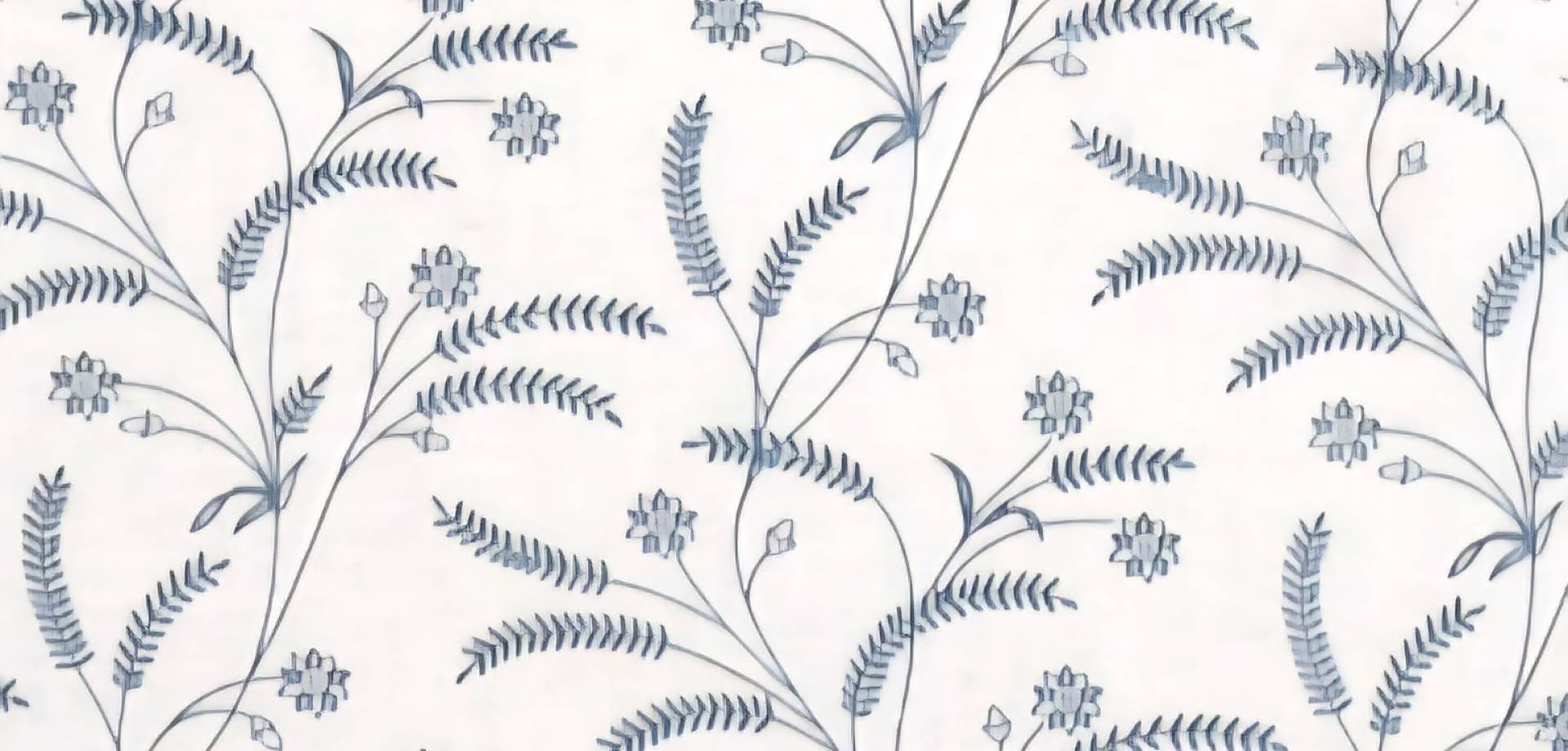 Willow Bloom Blue Curtain