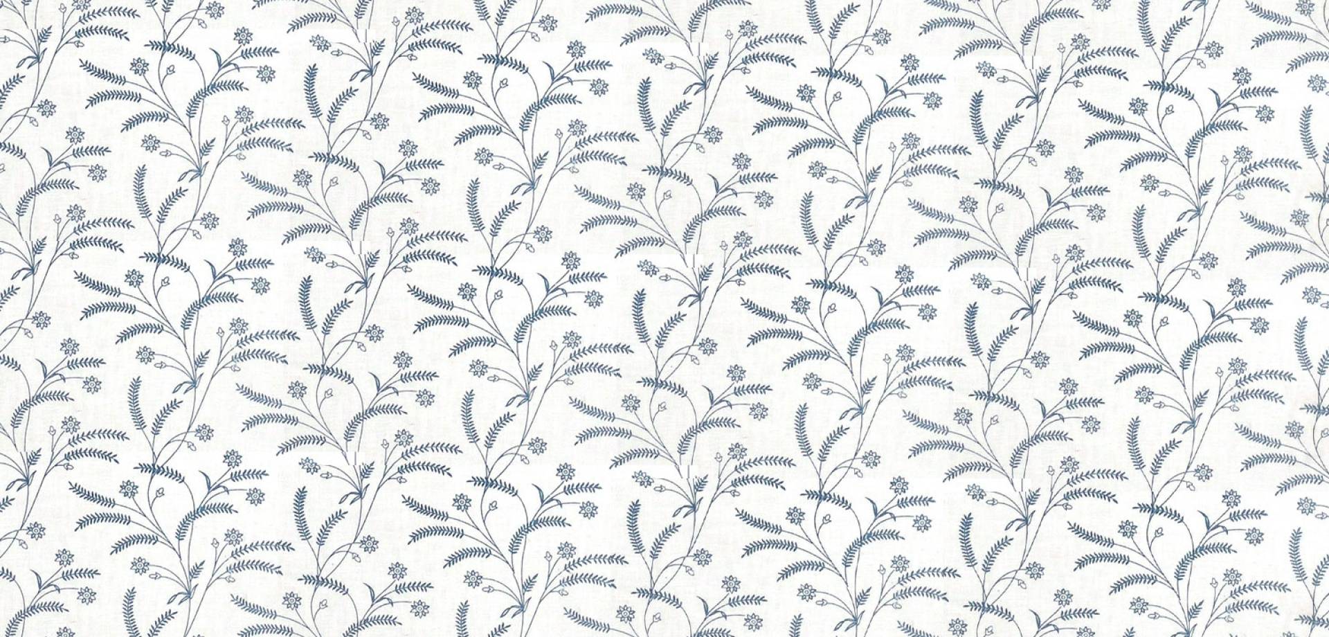 Willow Bloom Blue Curtain