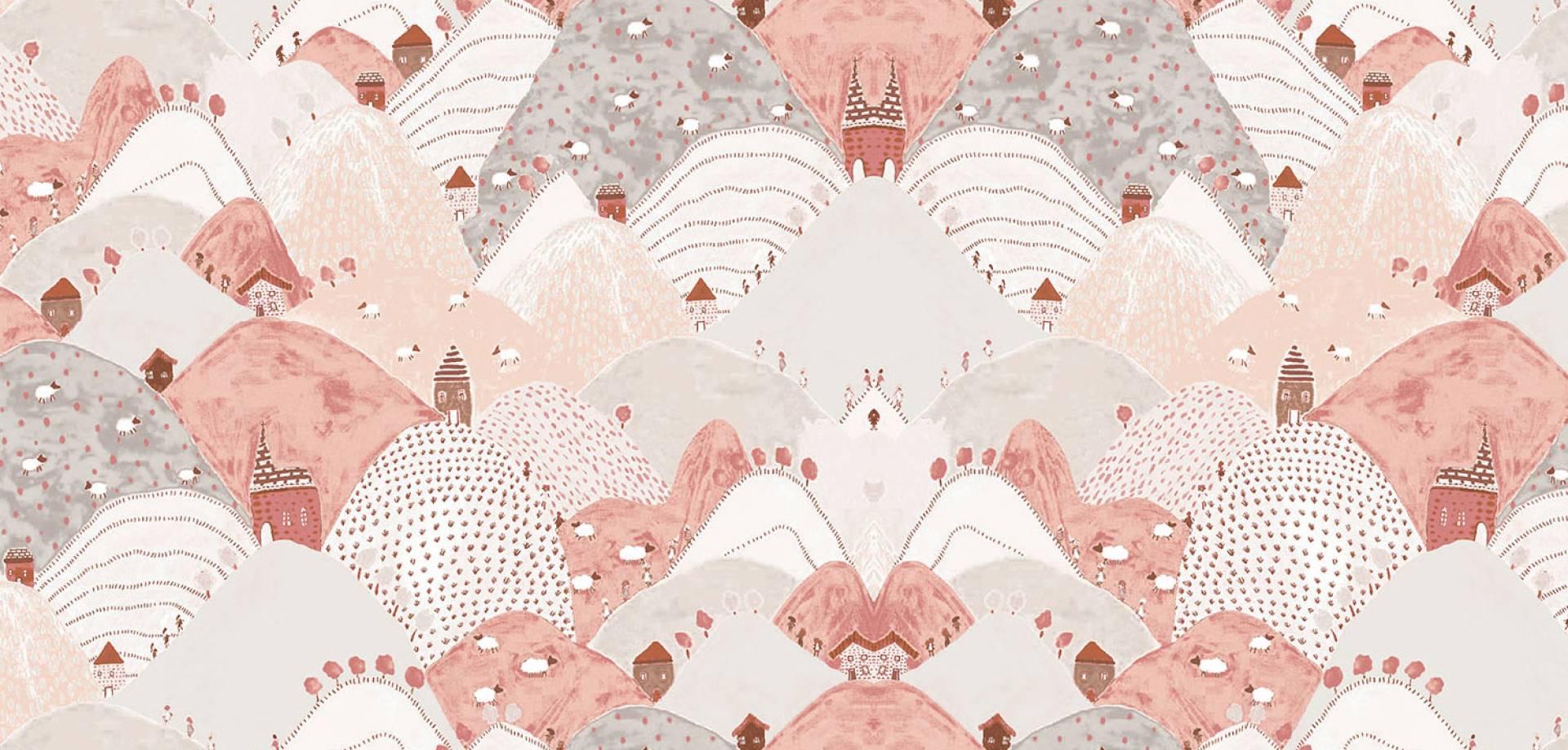 Blush Hills Cotton Curtain
