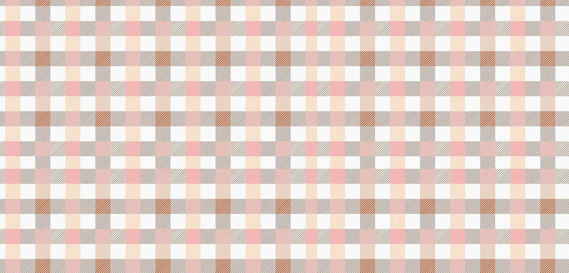 Blush Check Cotton Curtain