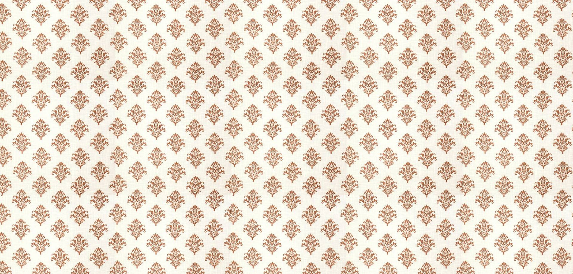 Rust Damask Sheer Curtain