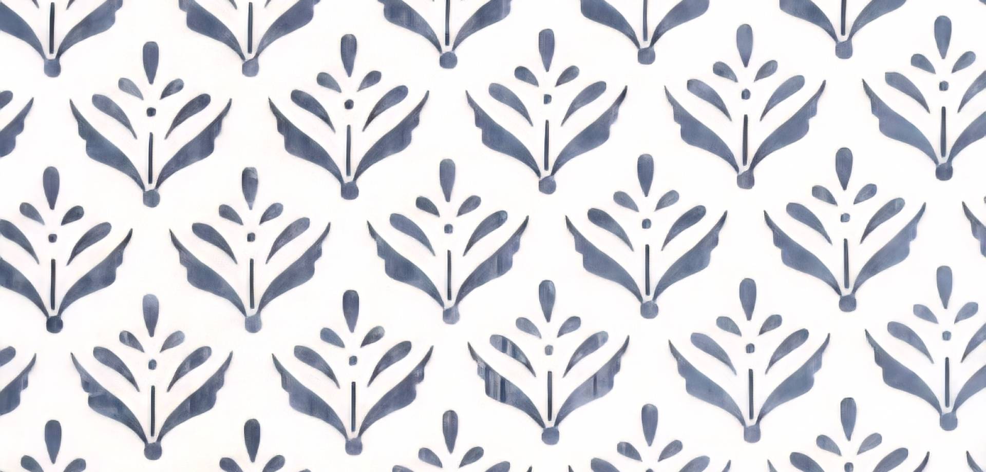 Indigo Bloom Sheer Curtain