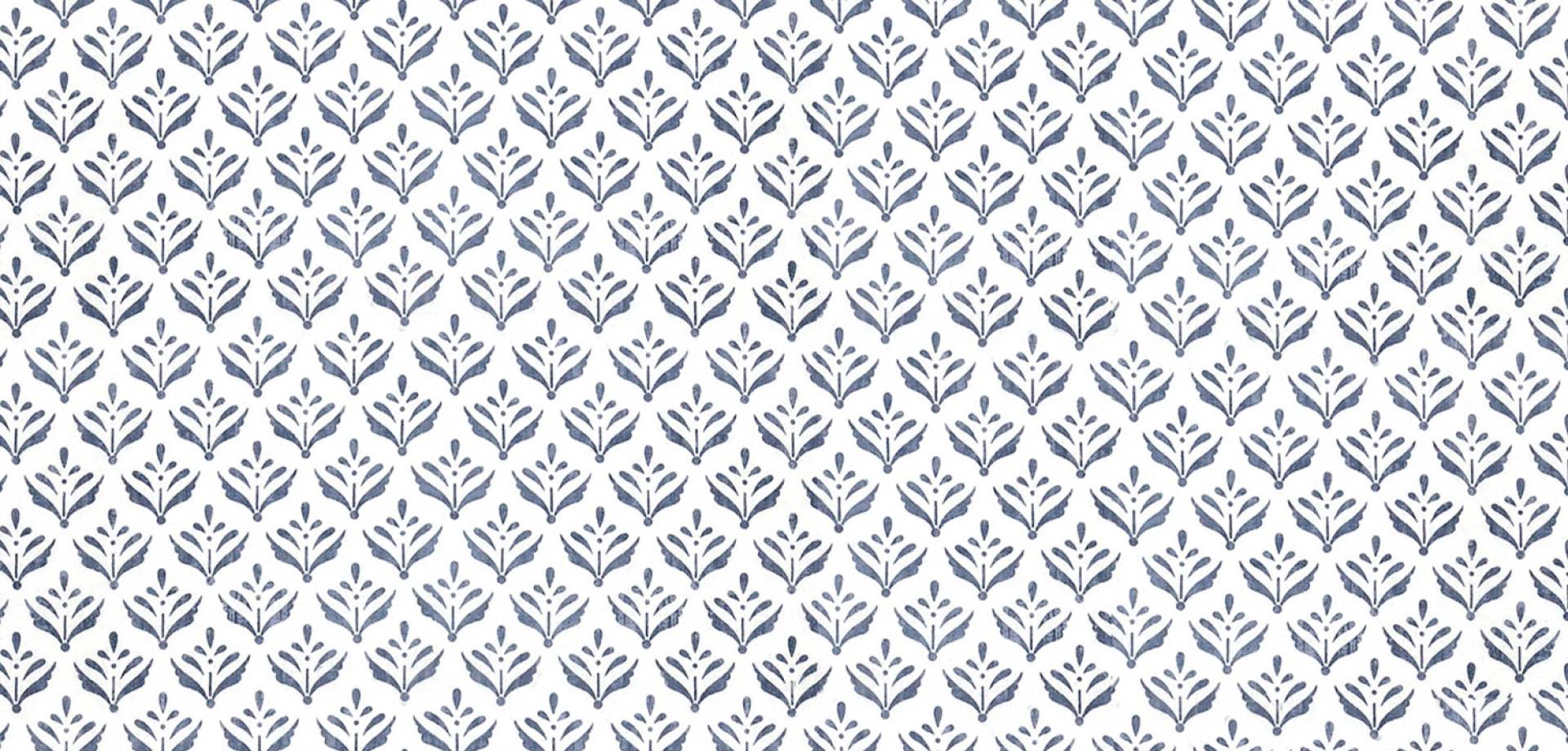 Indigo Bloom Sheer Curtain