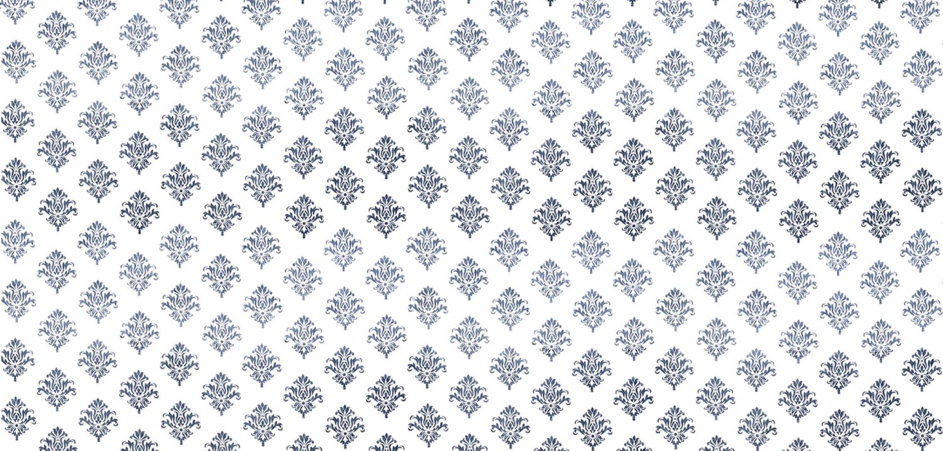 Indigo Damask Sheer Curtain