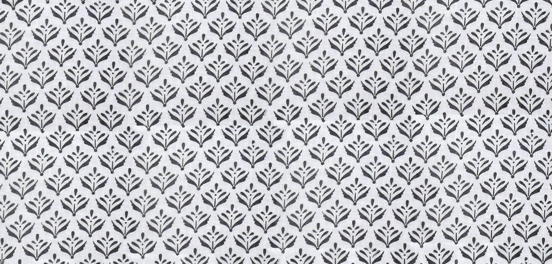 Charcoal Bloom Sheer Curtain