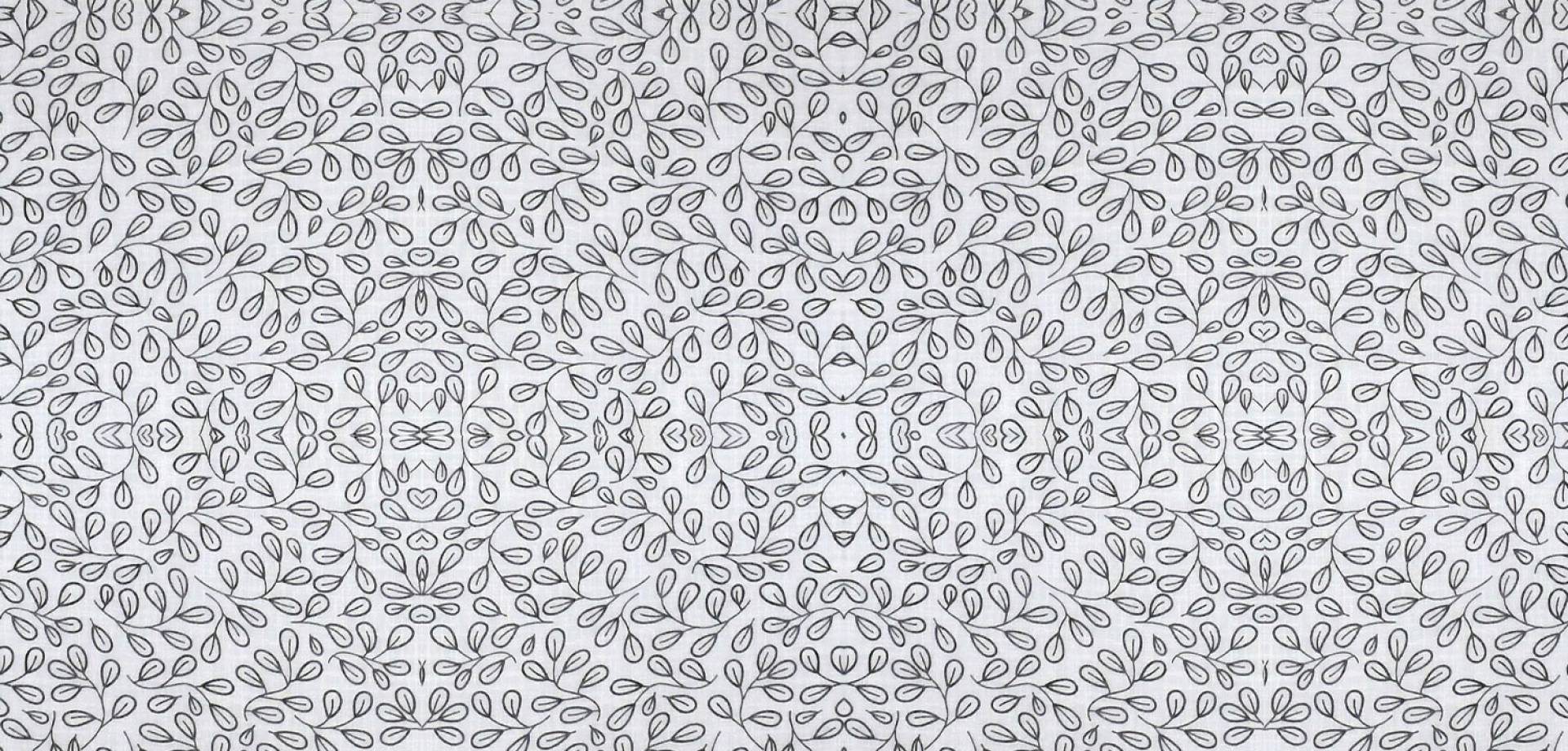 Charcoal Vine Sheer Curtain