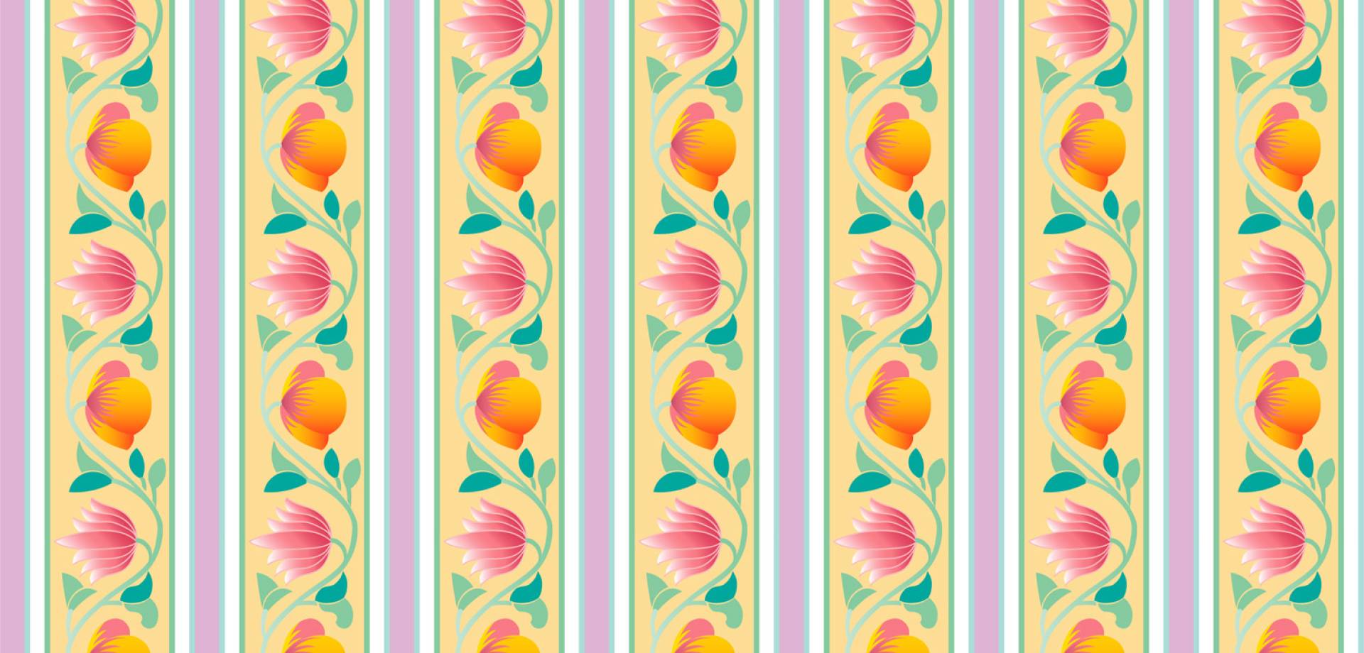 Rajbari Trellis in Pastel Mint Wallpaper