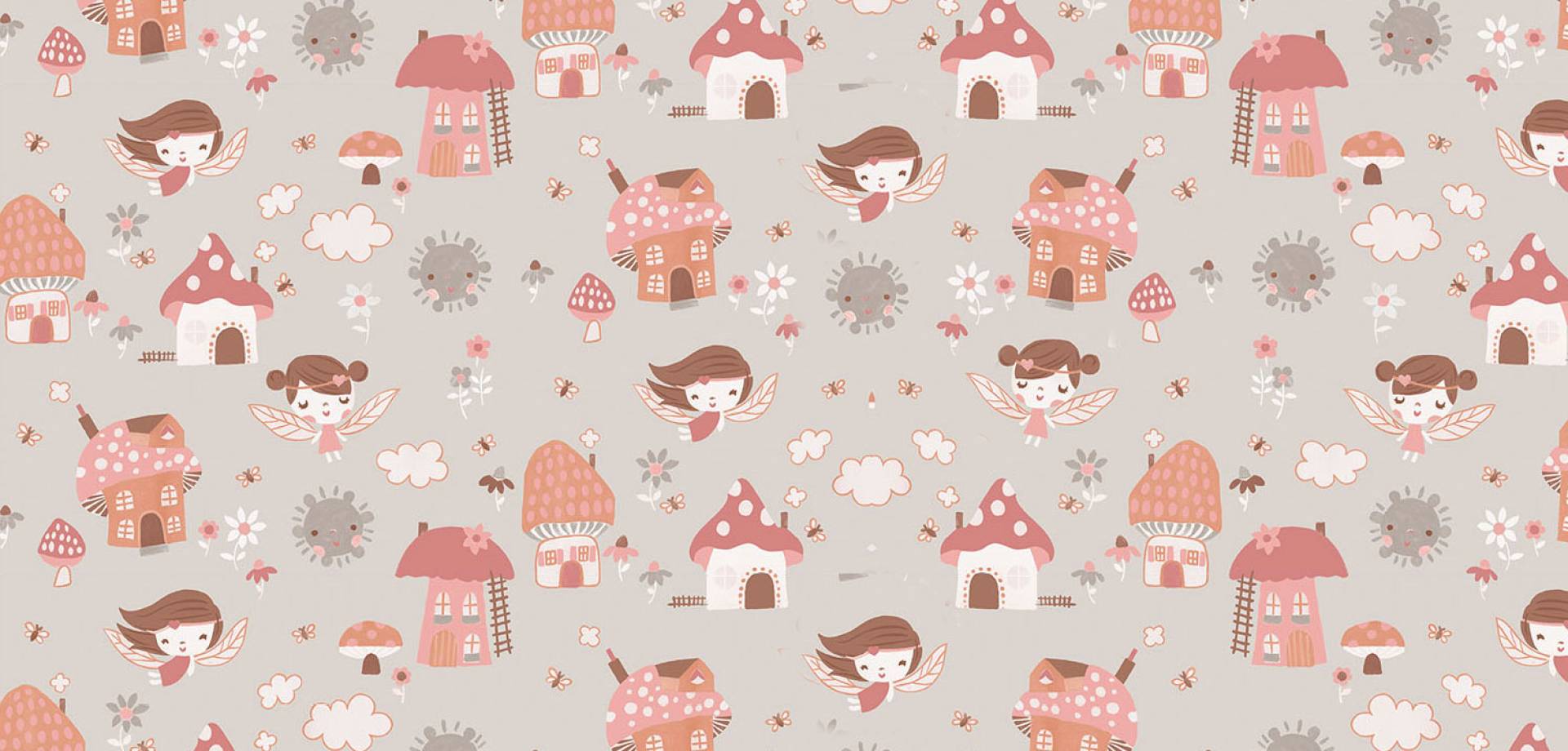 Fairy Village Cotton Curtain