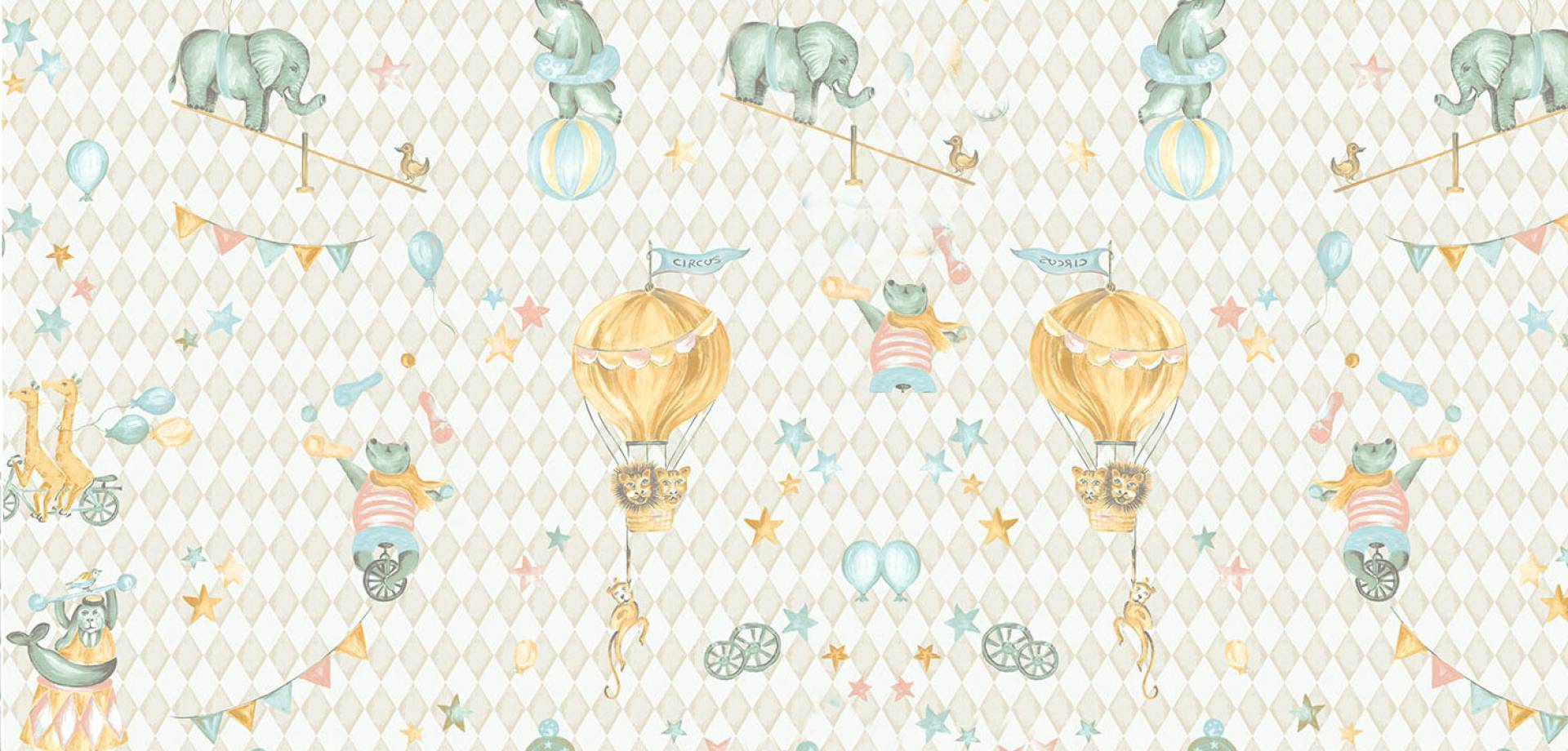 Circus Dreams Cotton Curtain