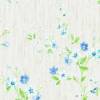 Beige with Blue-Green Floral