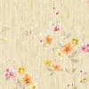 Beige with Orange-Yellow Floral