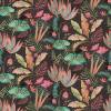 Deep Charcoal with Vibrant Botanical Accents