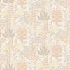 Cream with Soft Beige and Yellow Floral Accents