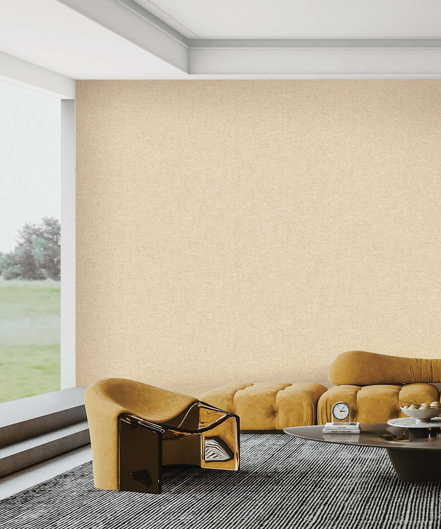 Golden Woven Touch Wallpaper