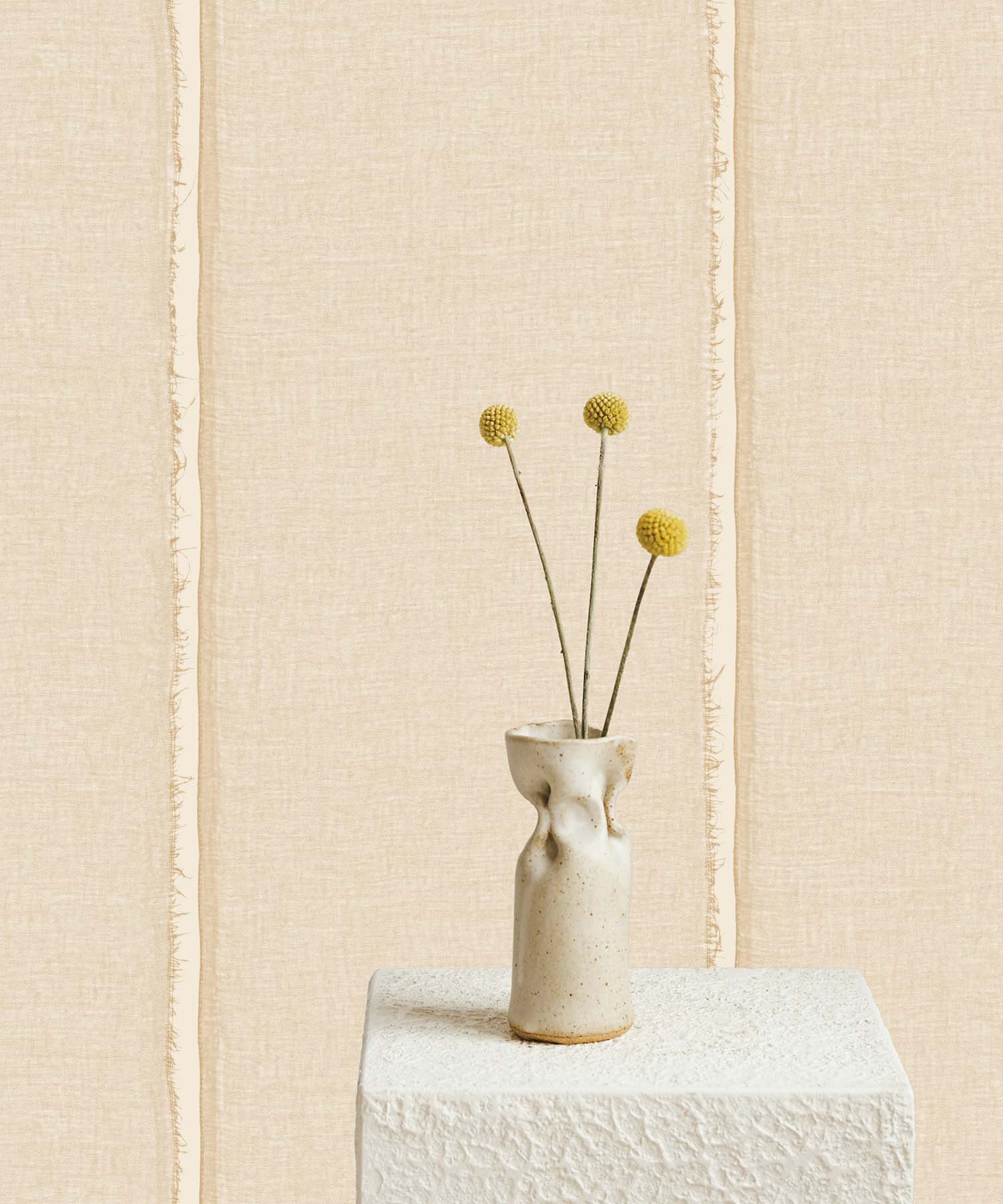 Beige Stripe Texture Wallpaper