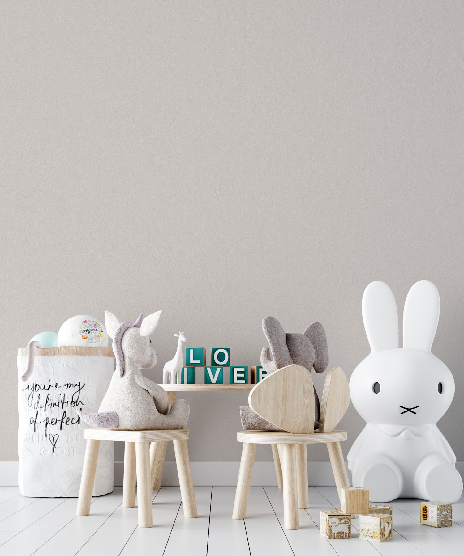 Bunny Blush Kids Wallpaper